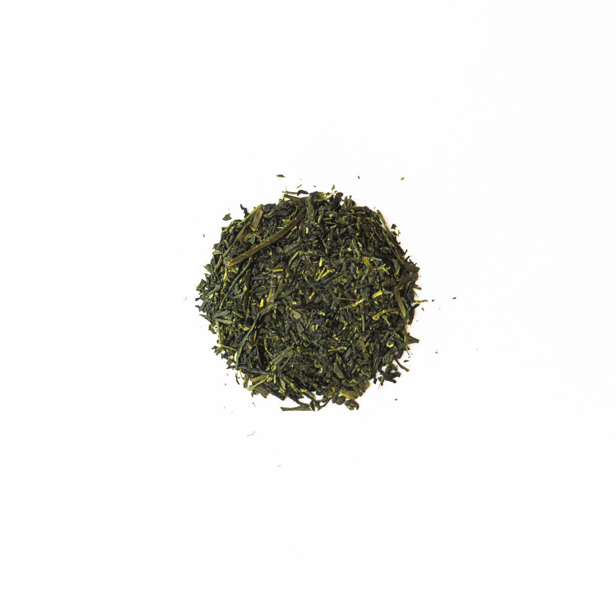 Feuilles seches de fukamushi sencha japonais, the vert a la vapeur profonde