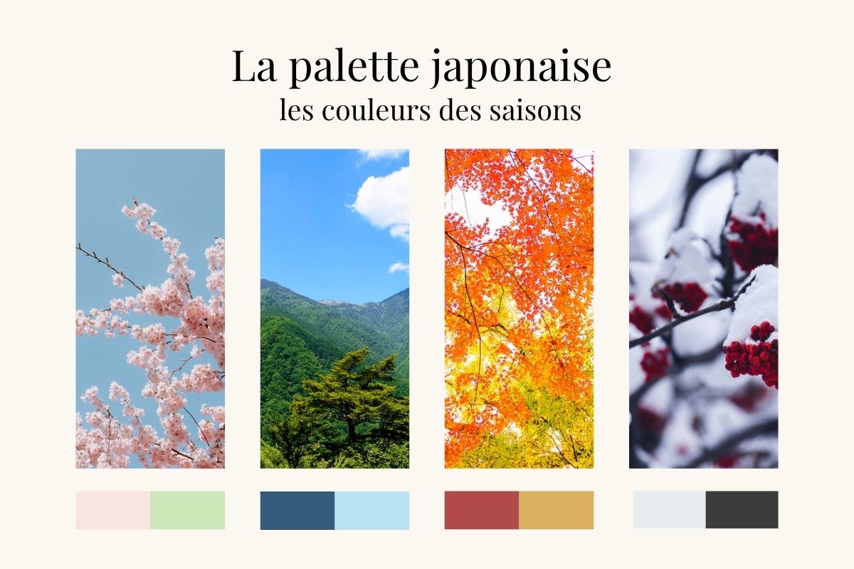 La palette japonaise — Les couleurs des saisons du Japon